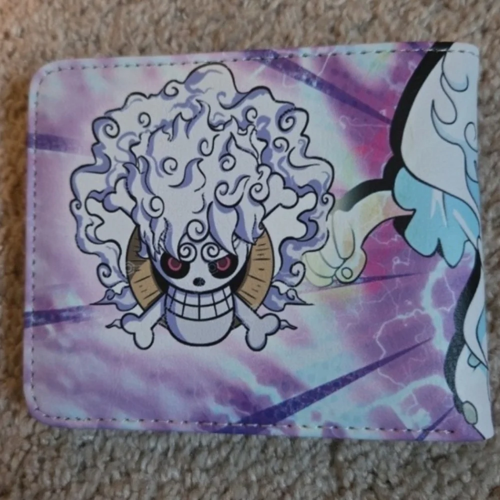 Men's Cartoon Skull Money Clip - Purple and White